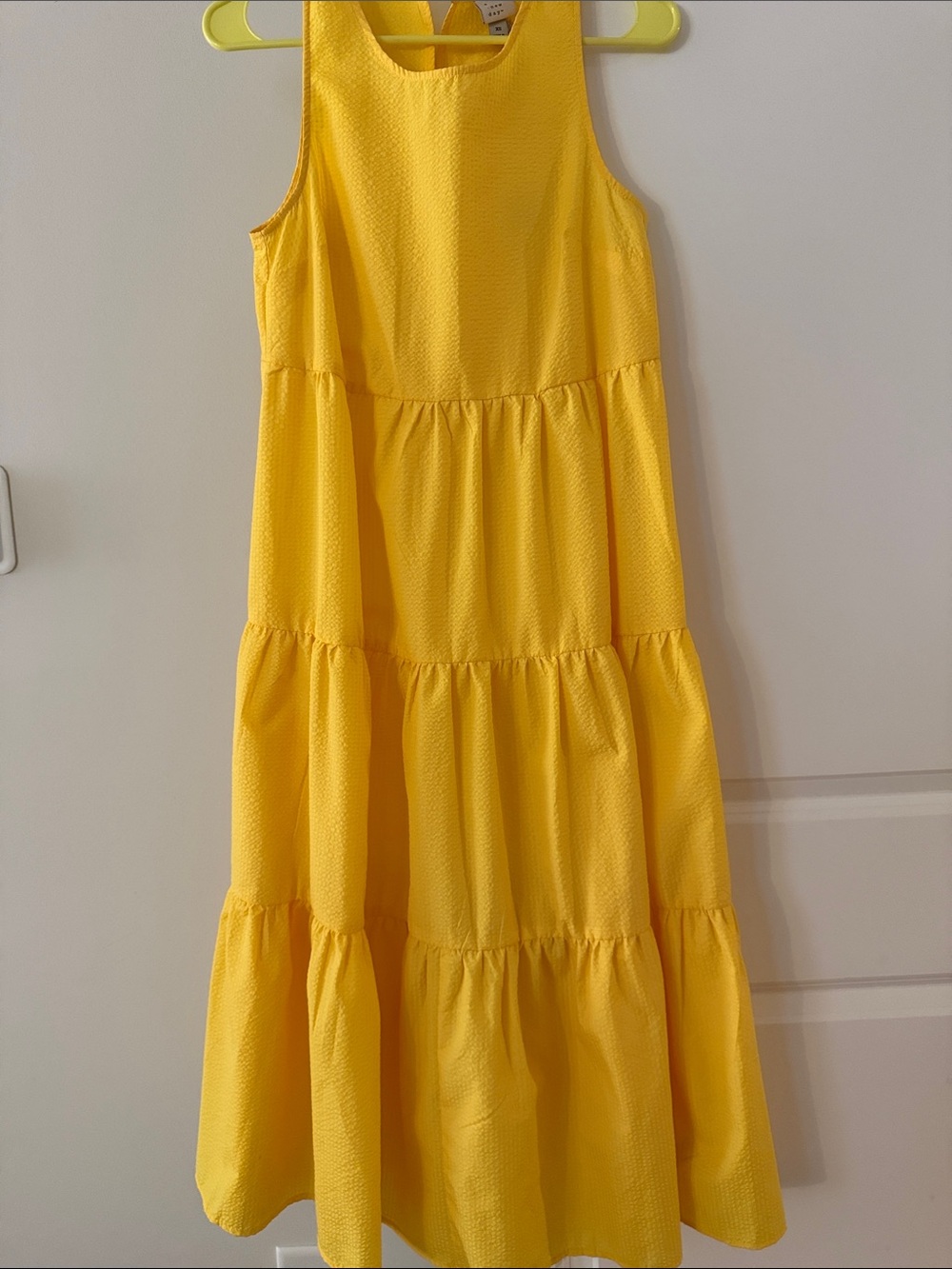 Target brand A New Day Yellow Tiered Sleeveless Dress